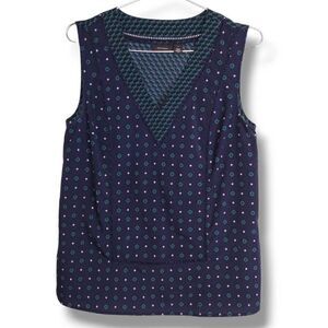 ‎Halogen Womens Top Size Small Sleeveless Navy 58665